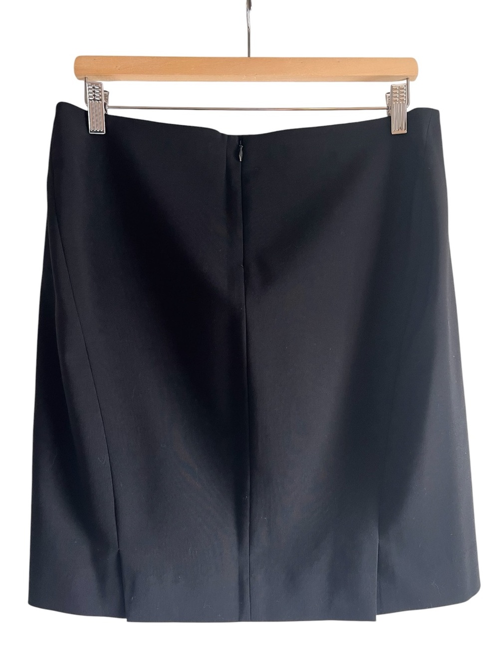 Theory wool blend black pencil skirt size 10 excellent condition - Picture 6 of 11